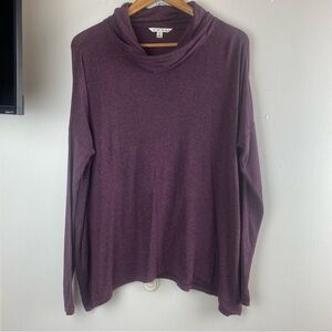 CAbi Style 924 Slouchy Cowl Neck Drop Shoulder Knit Top Oversized Size Small